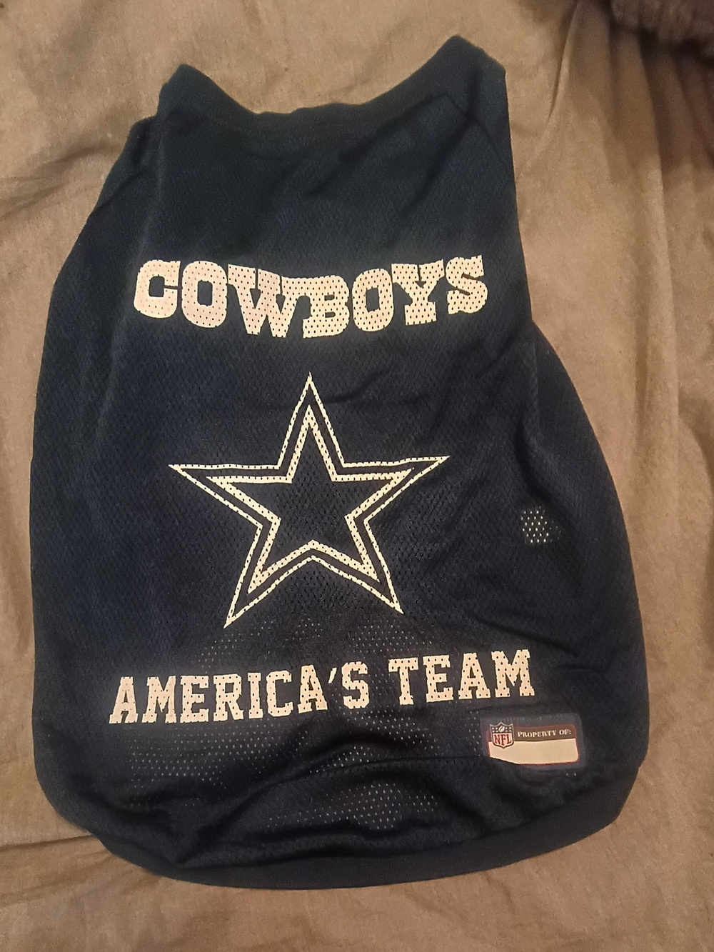NFL Dallas Cowboys Navy Blue Pet Jersey with Star Logo